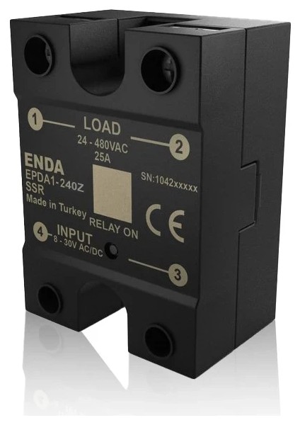 Enda EPDA1-440Z 40A 8-30VAC 50-480 Vac Monofaze Solid State Röle