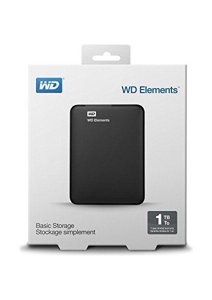 Wd 2.5 Elements 1tb USB 3.0 External HDD Siyah WDBUZG0010BBK-WESN