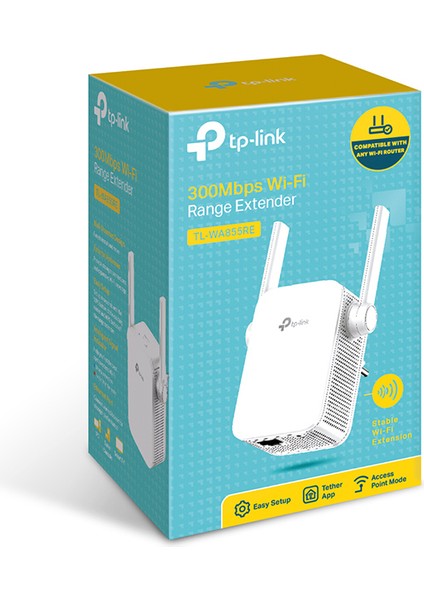Tp-Link TL-WA855RE 300MBPS Wi-Fi Range Extender ( Menzil Genişletici )