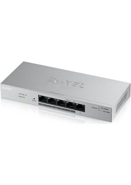 Zyxel GS1200-5HP 5 Port 4 Port Poe+ 10-100-1000 Yönetilebilir Switch