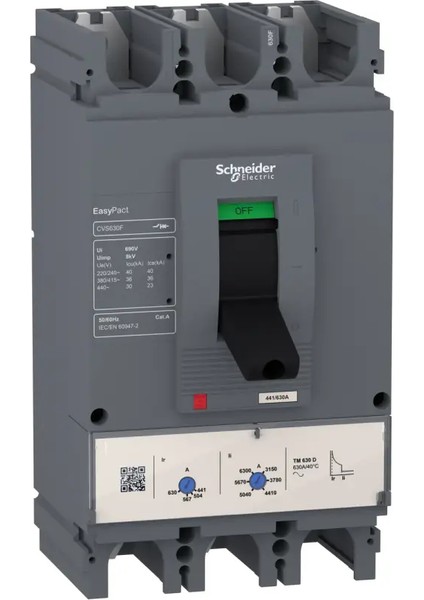 Schneıder LV563307 441-630 A 36 Ka 3 Kutuplu Termik Manyetik Şalter