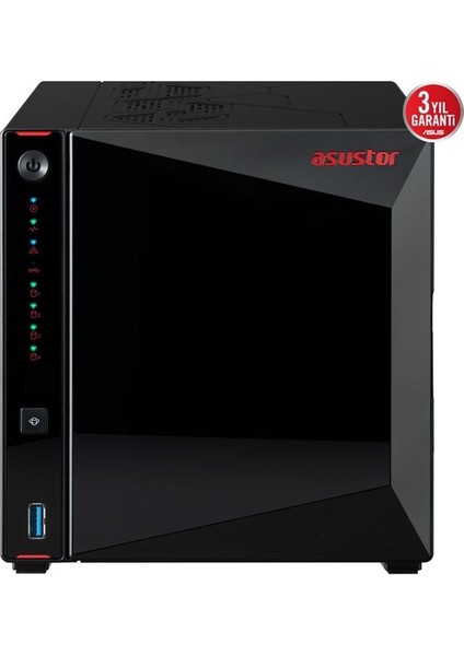 Asustor AS5404T-16GB Celeron N5105-16GB Ram-2-Diskli Nas Sunucu (Disksiz)