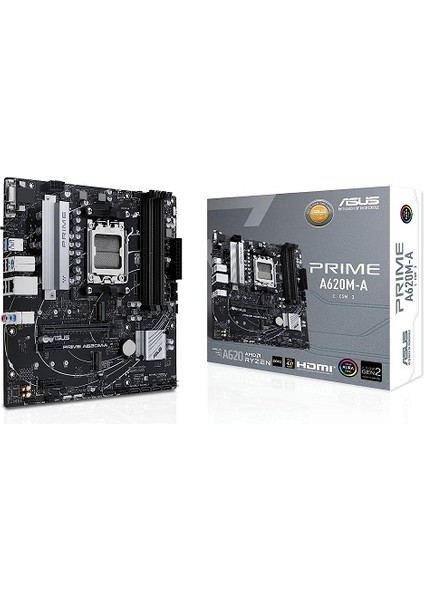 Asus Prıme A620M-A-CSM Ddr5 6400MHZ(OC) M.2 HDMI Dp Matx Am5