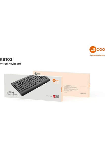 Lecoo KB103 Siyah Kablolu Q Klavye