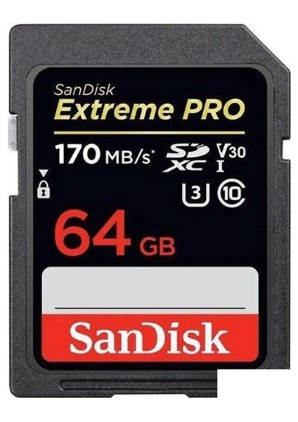 Sandısk 64GB Extreme Pro SDSDXXU-064G-GN4IN Sdxc Hafıza Kartı