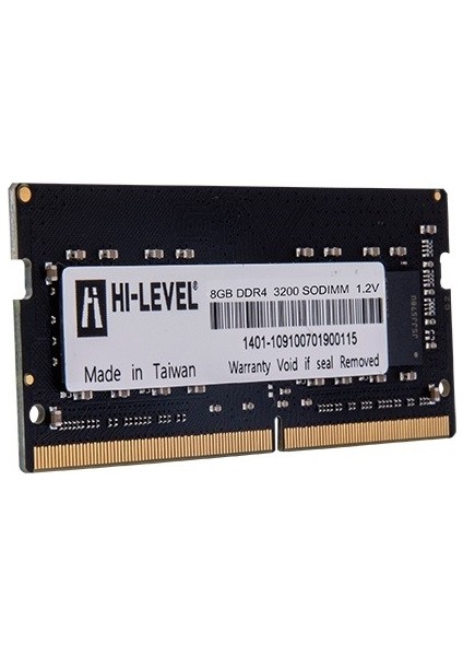Hı-Level 8gb Ddr4 3200MHZ Notebook Ram Value HLV-SOPC25600D4/8G