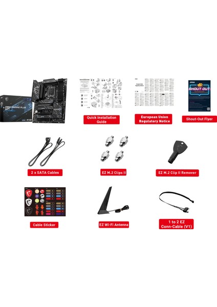 Msı Z890 Gamıng Plus Wıfı 1851P Ddr5 9200 Usb4 4xm2 1xtb4 HDMI Dp 5g Wifi7