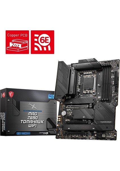 Msı Mag Z690 Tomahawk Wıfı Ddr5 HDMI Dp Pcıe 16X V5.0 1700P Atx