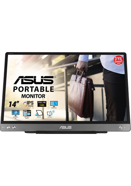 Asus Zenscreen MB14AC 14" 5ms 1920X1080 USB Type-C Taşınabilir LED Monıtor