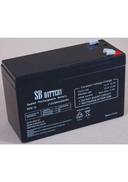 Sader Sp9-12 12V 9AH 2.5kg Akü
