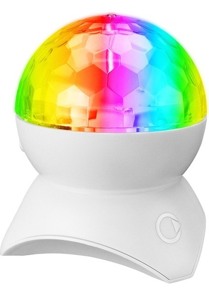 Mikado MD-X740 Beyaz Şarjlı Bt-Tf Cart-Usb Tavan LED Işıklı Disko Topu Speaker Hoparlör