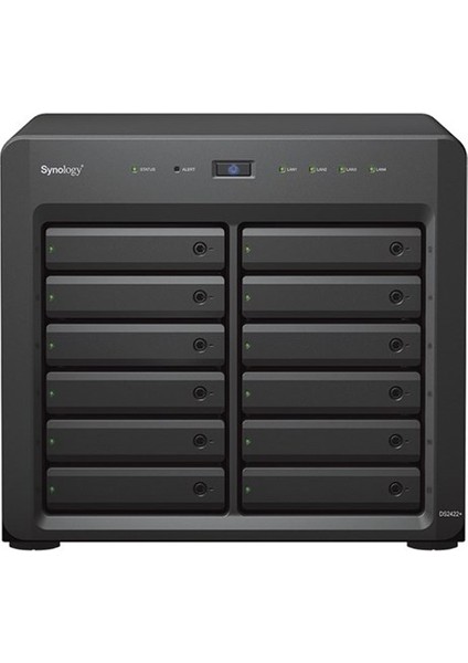 Synology DS2422-16G Plus Ryzen V1500B-16GB Ram-12-Diskli Nas Sunucu (Disksiz)