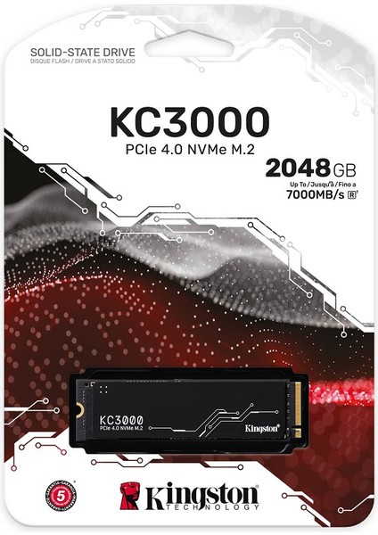 2tb Kıngston KC3000 M.2 Nvme Pcıe 4.0 SKC3000D/2048G 7000/7000MB/S