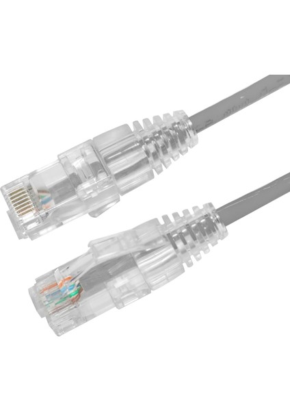 Ager AC-602-0015 15CM Utp Slım Cat6 Patch Kablo Grı Cu, Lszh Awg 28