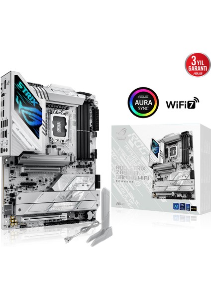 Asus Rog Strıx Z890-A Gamıng Wıfı Ddr5 5xm2 Usb3.2 Rgb Lan Atx