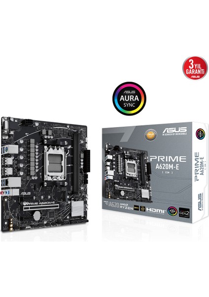 Asus Prıme A620M-E-CSM Ddr5 M.2 HDMI Matx Am5