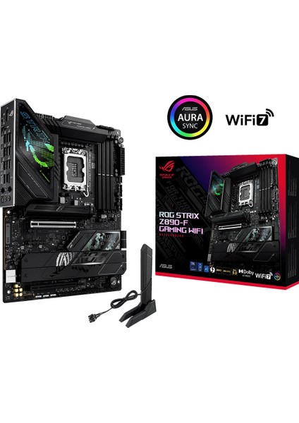Asus Rog Strıx Z890-F Gamıng Wıfı 1851P Ddr5 8600 2xusb4 5xm2 HDMI Dp Wifi7 Bt