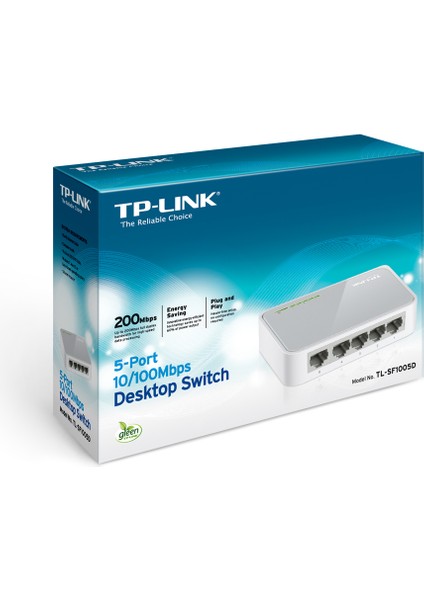 Tp-Link TL-SF1005D 5-Port 10/100 Mbps Desktop Switch (Plastik Kasa)
