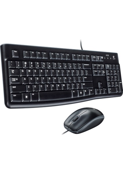 Logitech MK120 Q-Tr USB Siyah Klavye Mouse Set [920-002560]