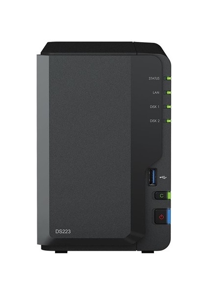 Synology DS223 Realtek Qc 2 GB Ram- 2-Diskli Nas Server (Disksiz)