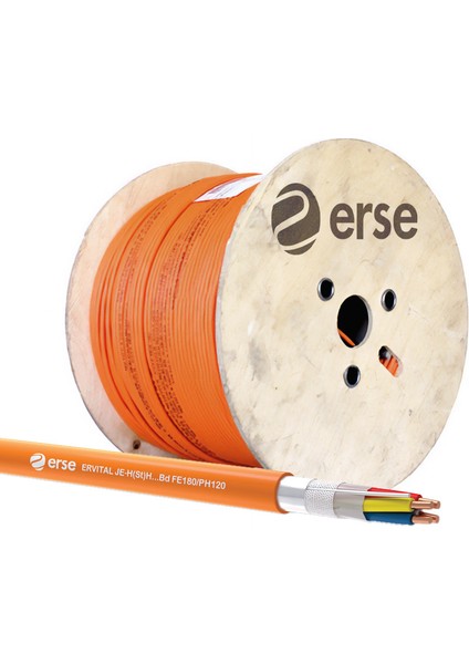 Erse 2X2X0.80+0.80 Je-H(St)H...bd FE180/PH120 500MT Yangın Alarm Kablosu