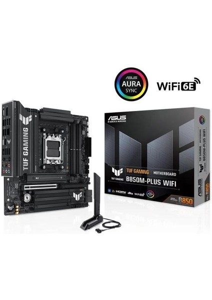 Asus Tuf Gamıng B850M-PLUS Wıfı-7 Ddr5 HDMI Dp Pcıe 5.0 Am5 Matx