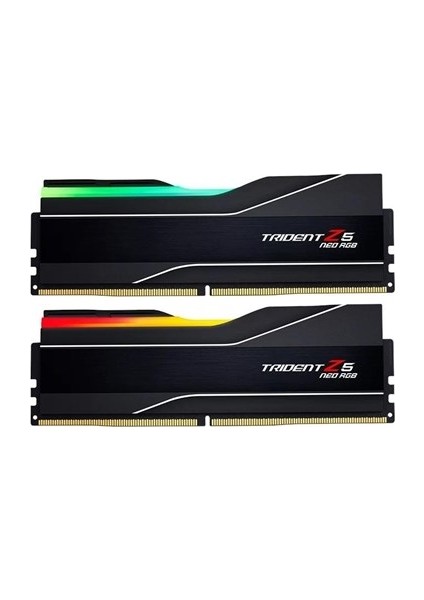 Gskıll 32GB (2x 16GB) Ddr5 8000MHZ CL38 Rgb Dual Kıt Pc Ram Trıdent Z5 Neo F5-8000J3848H16GX2-TZ5NR