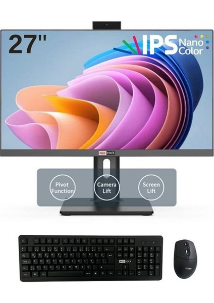 Redrock 27" Hıghlıne Rr AIO-PT711716R51N27P Core I7 11700- 16GB Ram- 1tb Nvme O/b UHD Fdos Pıvot