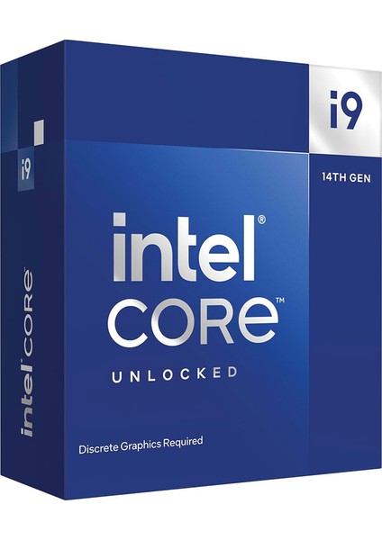 Intel Raptor Lake I9-14900KF 3,2ghz Vga'sız, Fansız 24 Cores 36MB 1700P Box