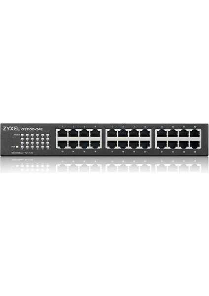 Zyxel 24PORT GS1100-24E V3 Gıgabıt Yönetilemez Switch Masaüstü