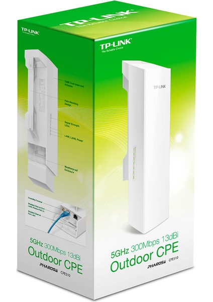 Tp-Link CPE510 300MBPS 1port Kablosuz 13DBI Outdoor Access Point