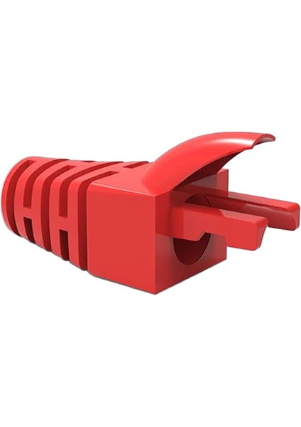 Trklink Pvc RJ45 Boots Konnektör Kırmızı Jack Kılıfı 50 'li Paket