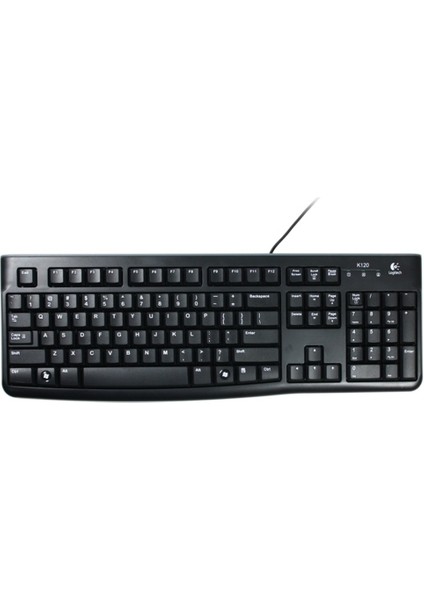 Logitech K120 Q Kablolu Siyah USB Klavye [920-002505]