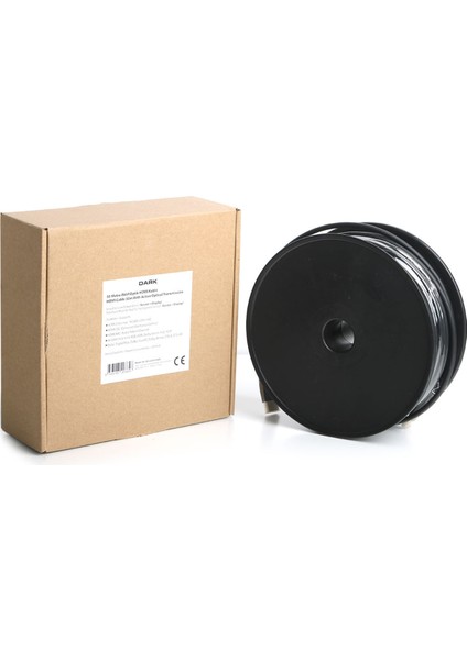 Dark HDMI 2.0b 18GBPS 4K 60Hz Aoc Active Optical Fiber HDMI Kablo - 100 Metre
