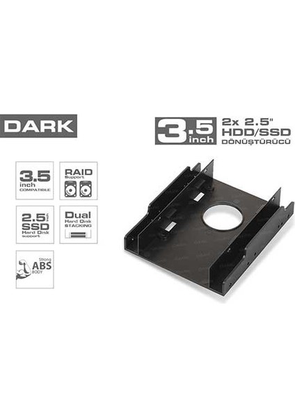 Dark Storex DK-AC-DA35X25 2.5" SSD To 3.5" HDD Kasa Içi Montaj Kiti