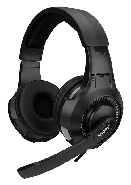 Snopy SN-8800 Gametıme Pc 3,5m Ps4-Xbox Siyah Gaming Oyuncu Mikrofonlu Kulaklık