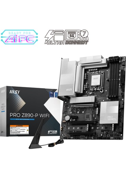 Msı Pro Z890-P Wıfı 1851P Ddr5 9200 Usb4 4xm2 1xtb4 HDMI Dp 5g Wifi7 Atx