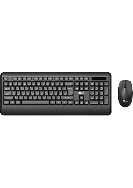 Lecoo Kablosuz Türkçe Q Klavye Mouse Set Siyah KW202-S