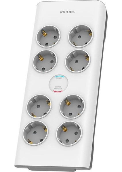 Phılıps SPN7080WA/62 900J 8'li / 2m Akım Korumalı Priz