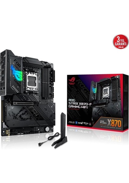 Asus Rog Strıx X870-F Gamıng Wıfı-7 Ddr5 HDMI Dp Pcıe 5.0 Am5 Atx
