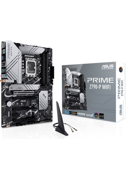 Asus Prıme Z790-P Wıfı Ddr5 1700P 7200(OC) HDMI Dp M.2 Wıfı Bt Rgb Gbit Atx