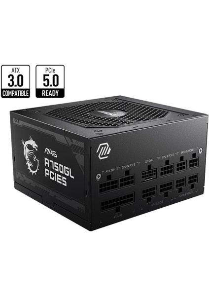 Msı Mag A750GL Pcıe5 750W 80+ Gold Power Supply