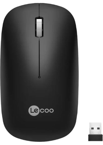 Lecoo USB Optik Kablosuz Mouse Siyah WS214-S