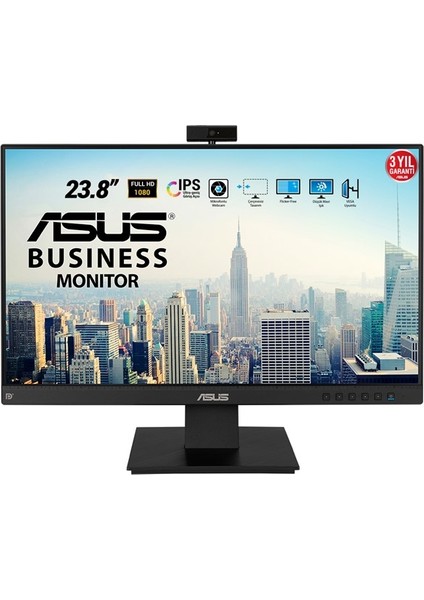 Asus 23.8" IPS BE24EQK 5ms 60Hz Hdmı-Dp Ev Ofis Tipi Monitör (1920 x 1080) Web Kameralı