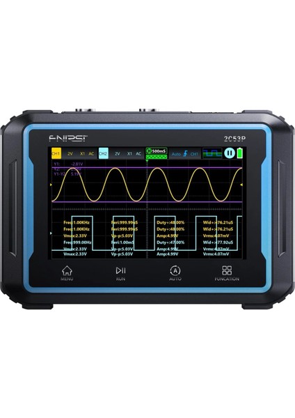 2C53P 3in1 50MHZ 2 Kanal 250MSA/S El Tipi Dijital Tablet Osiloskop & Multimetre & Sinyal Jeneratörü