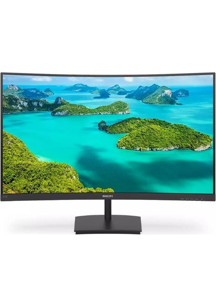 23.6 Phılıps 241E1SCA/00 4ms 75MHZ 1xvga 1xhdmı Fhd 1920X1080 Hoparlör Freesync Flıcker-Free Curved Vesa Siyah