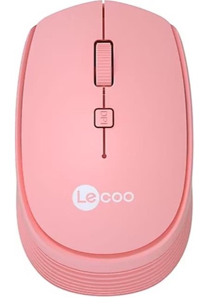 Lecoo USB Optik Kablosuz Mouse Pembe WS202-P