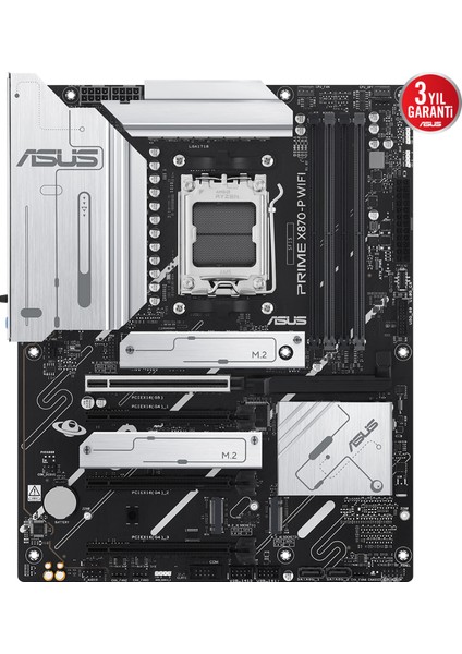 Asus Prıme X870-P Wıfı Amd X870 Am5 Ddr5 8000 HDMI 2xusb4 4x M2 Usb3.2 Wifi 7 +