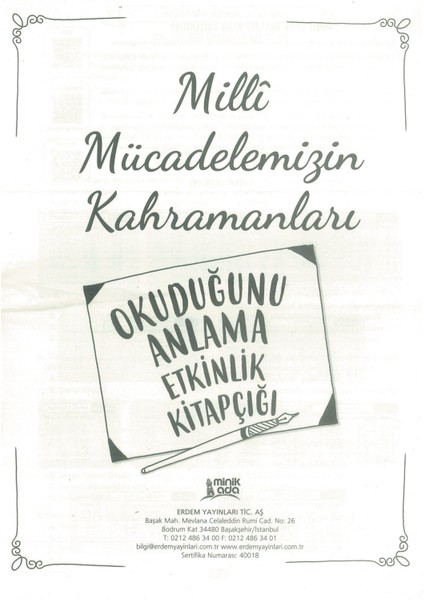Milli Mücadelemizin Kahramanları 10 Kitap Ahşap Tangram Hediyeli