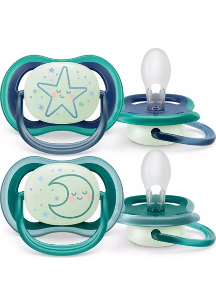 Philips Avent Ultra Air Night Karanlıkta Parlar Gece Emziği 6-18 Ay Erkek SCF376/13 fiyatları